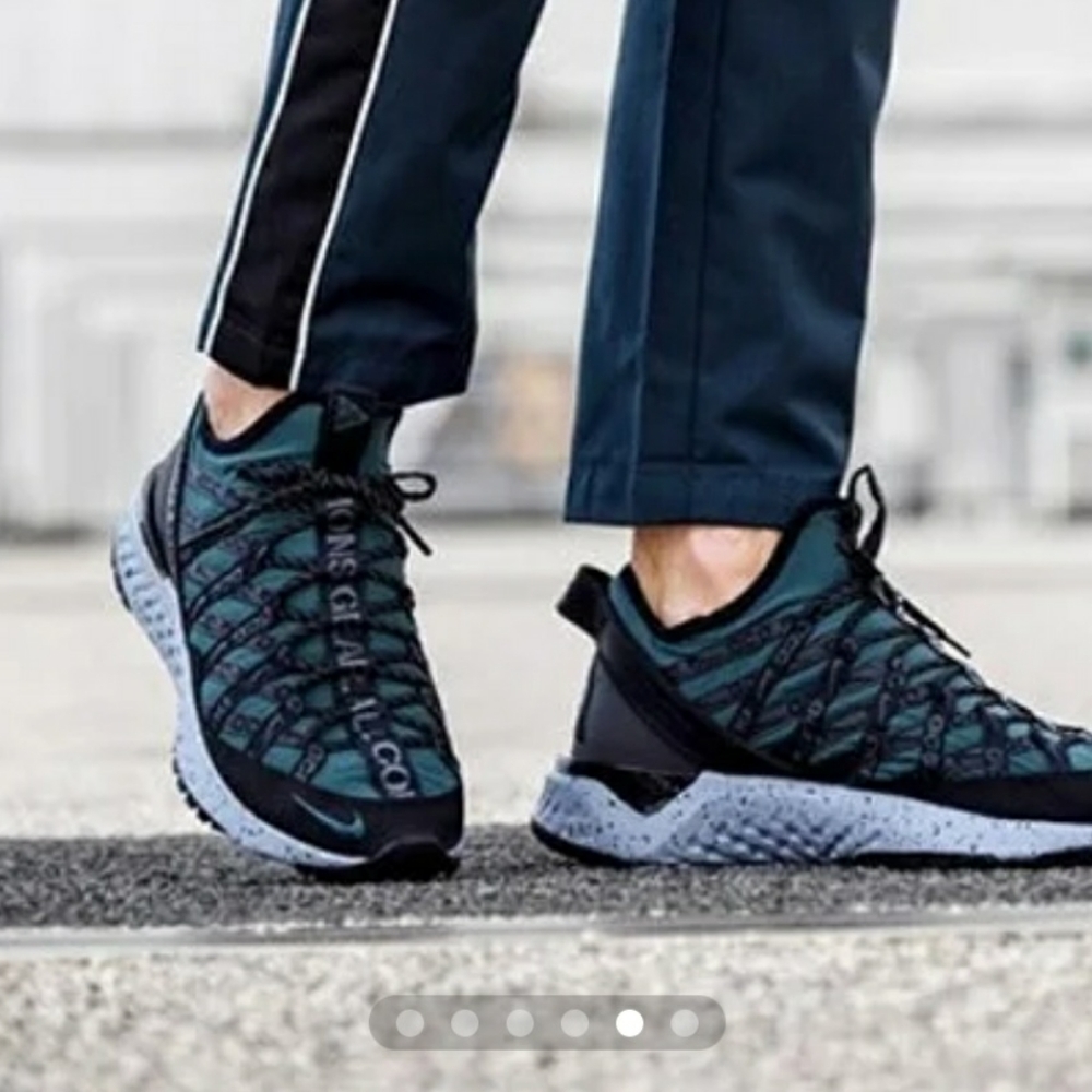 Nike ACG Teal and Black Trail Sneakers
